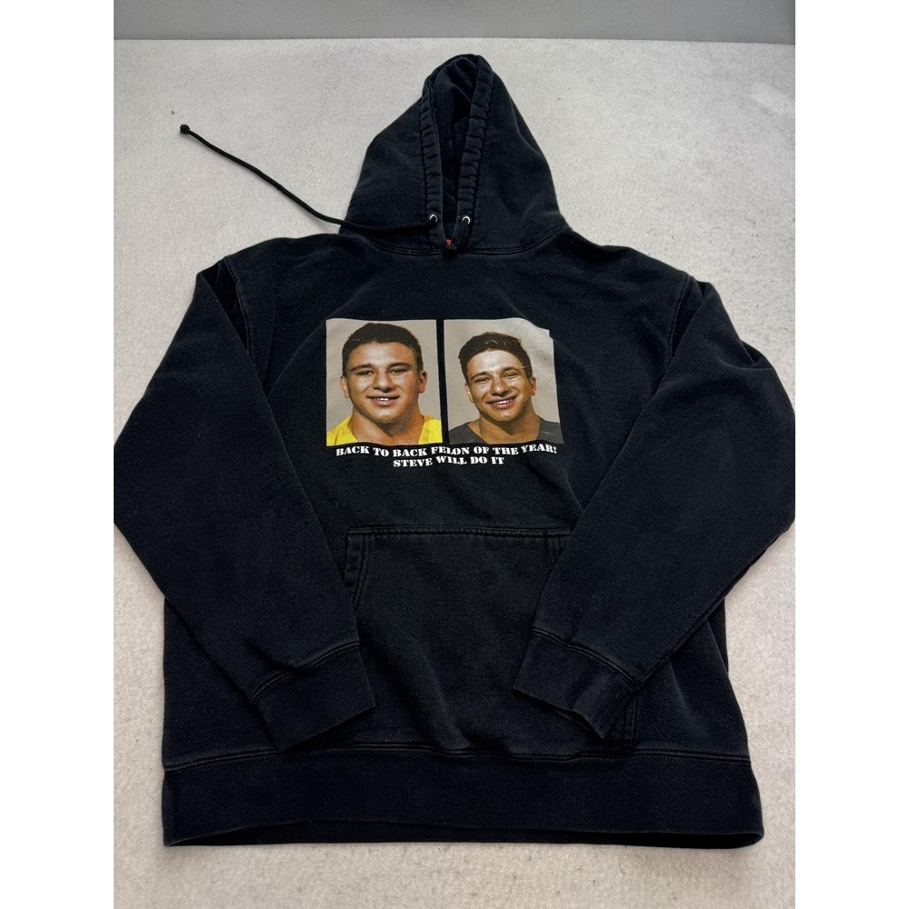 Full Send Hoodie Mens Large‎ Black Felon Of The Year Graphic Steve Will Do It